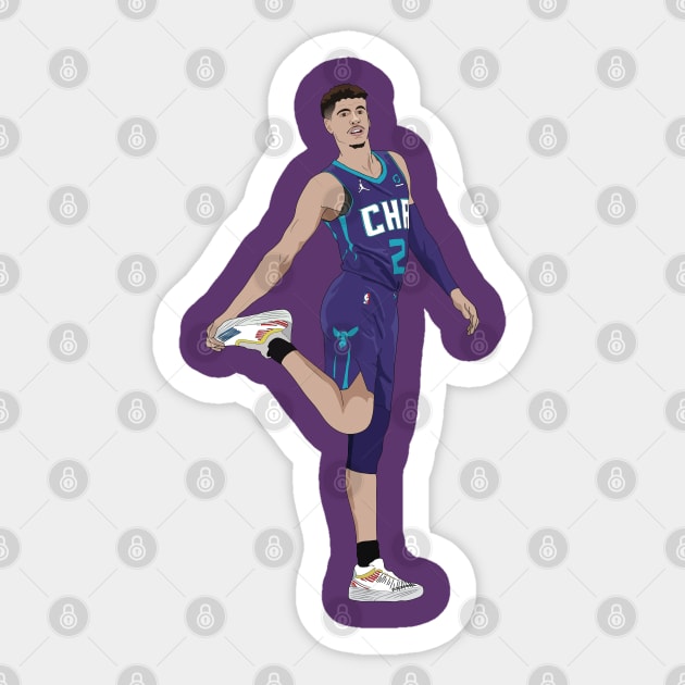 Lamelo Ball Charlotte Hornets Sticker by xavierjfong